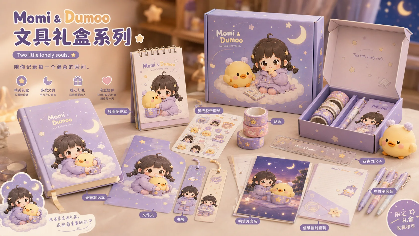 Momi & Dumoo 文具礼盒系列