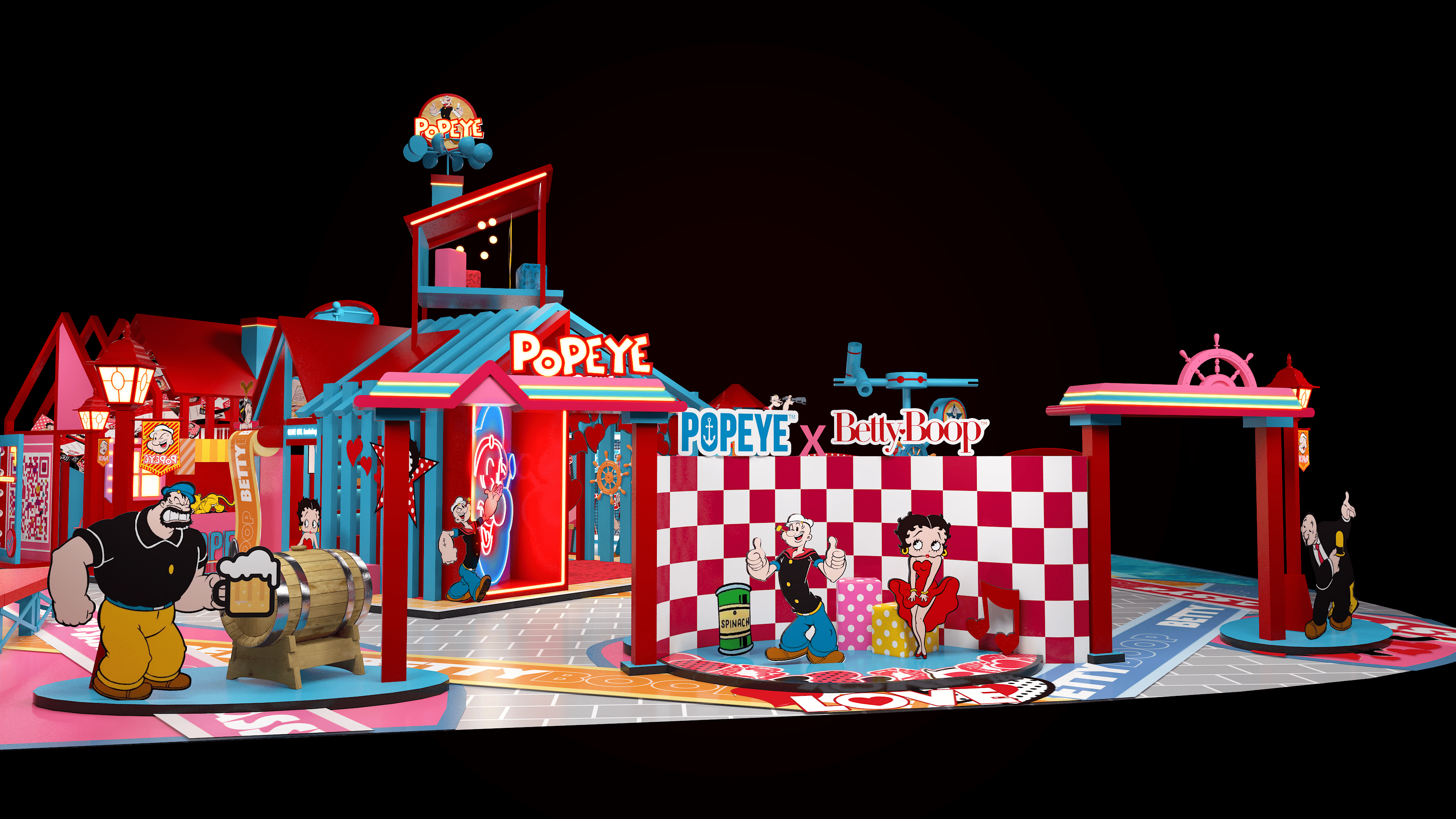 Popeye x Betty Boop 主题展 - 主街正面